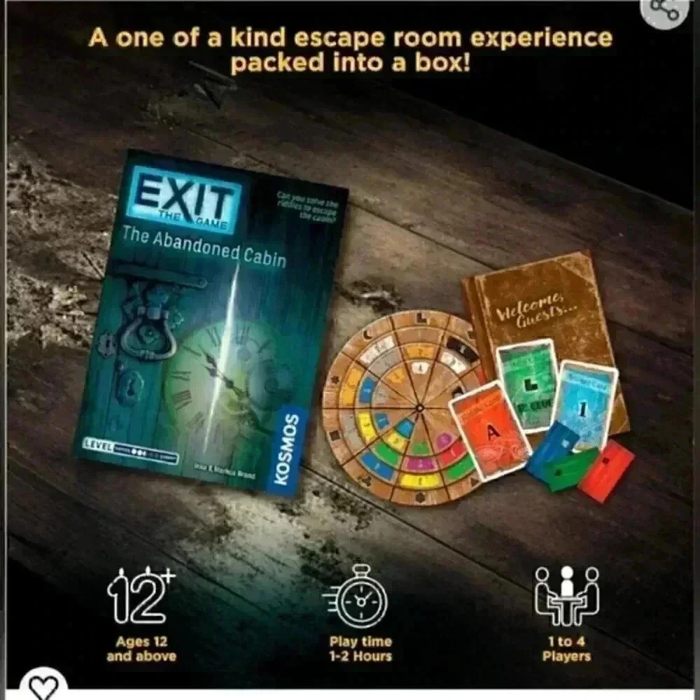 Thames & Kosmos EXIT: The Abandoned Cabin - 1–4 Players - Picture 2 of 8